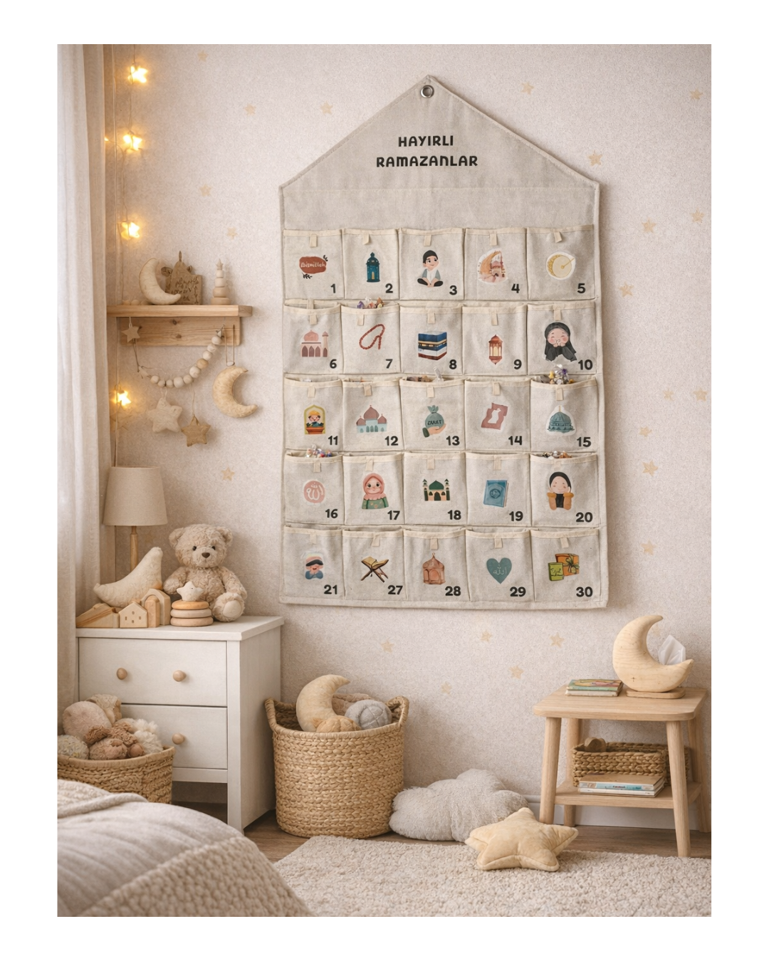 Ramadan Stoffkalender ohne Namen