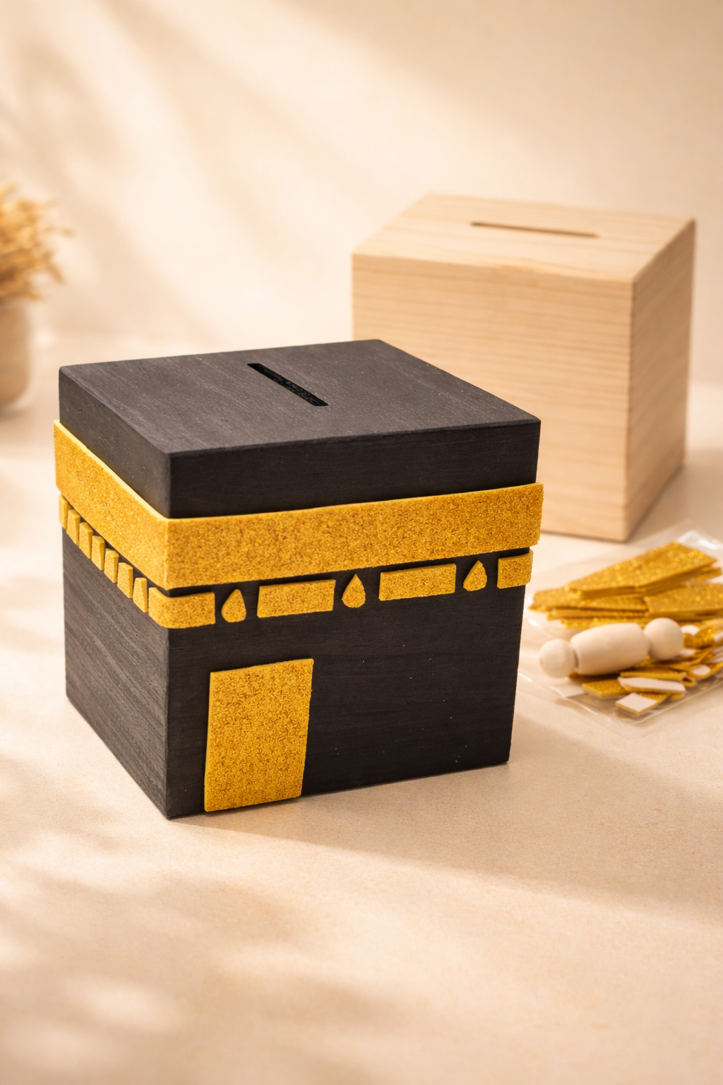 Kaaba Spardose Bastelset