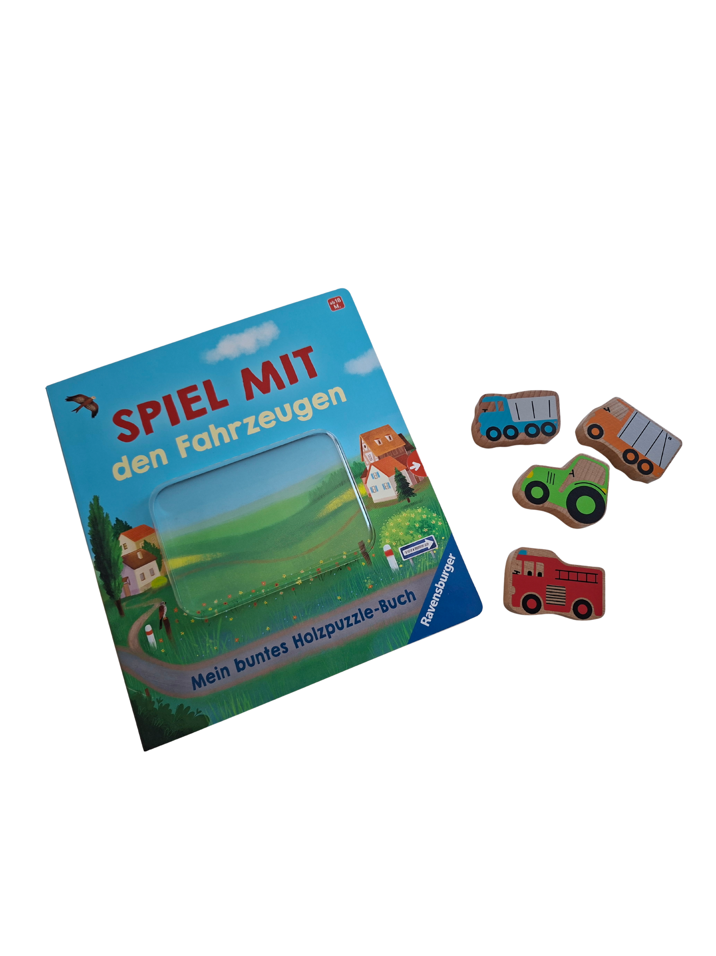 Spiel mit den Fahrzeugen - Mein bunten Holzpuzzle-Buch
