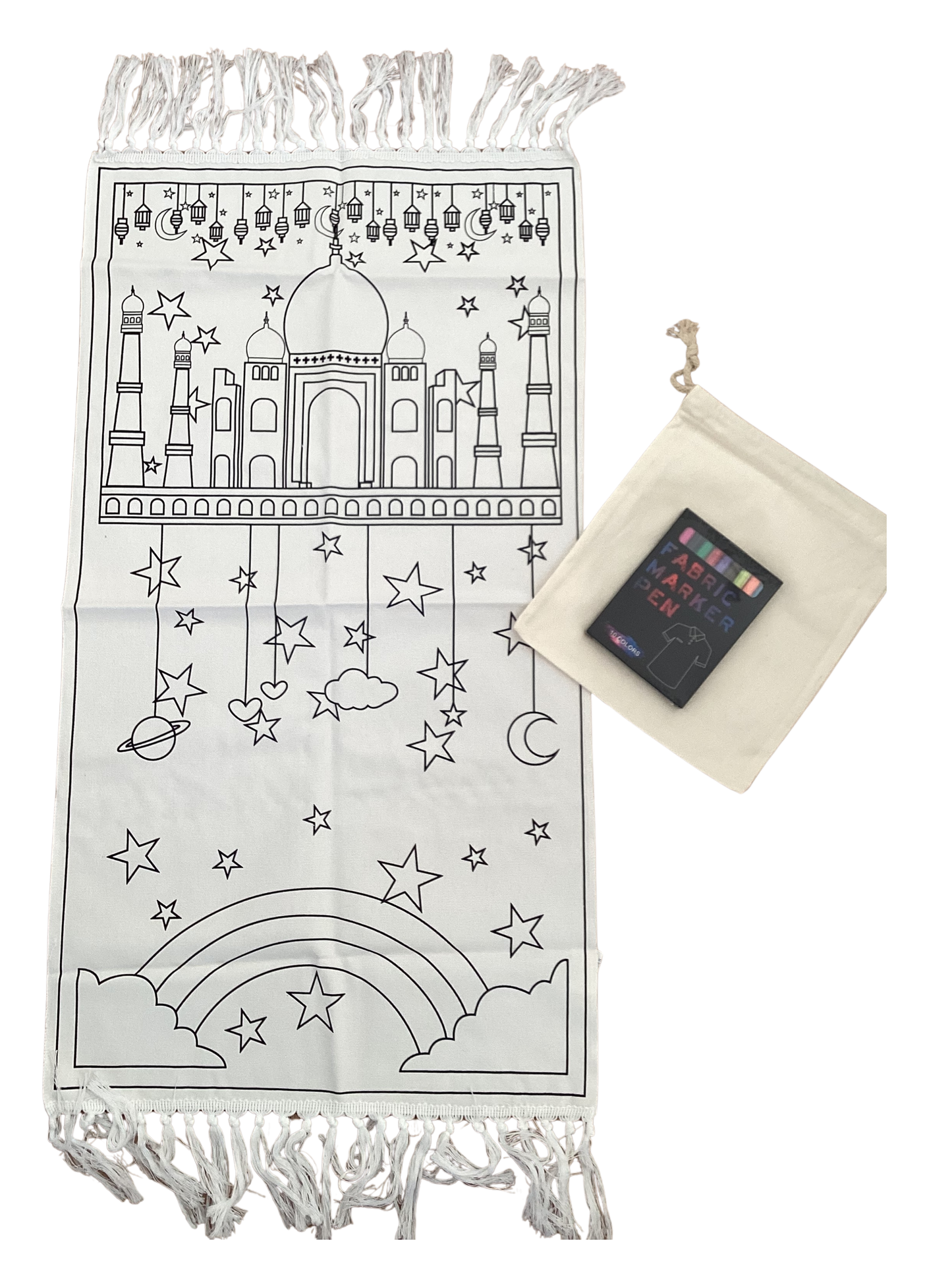 Ausmalbarer Gebetsteppich