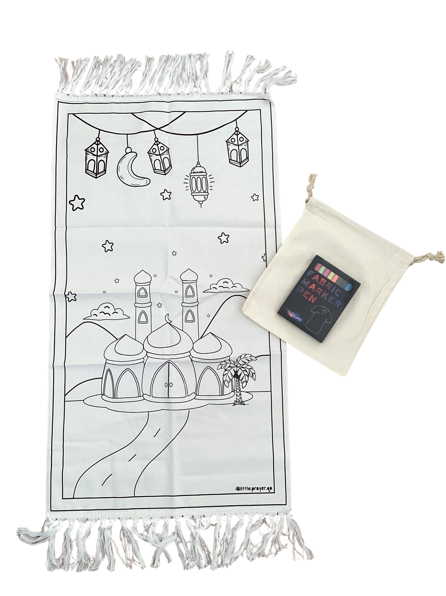 Ausmalbarer Gebetsteppich