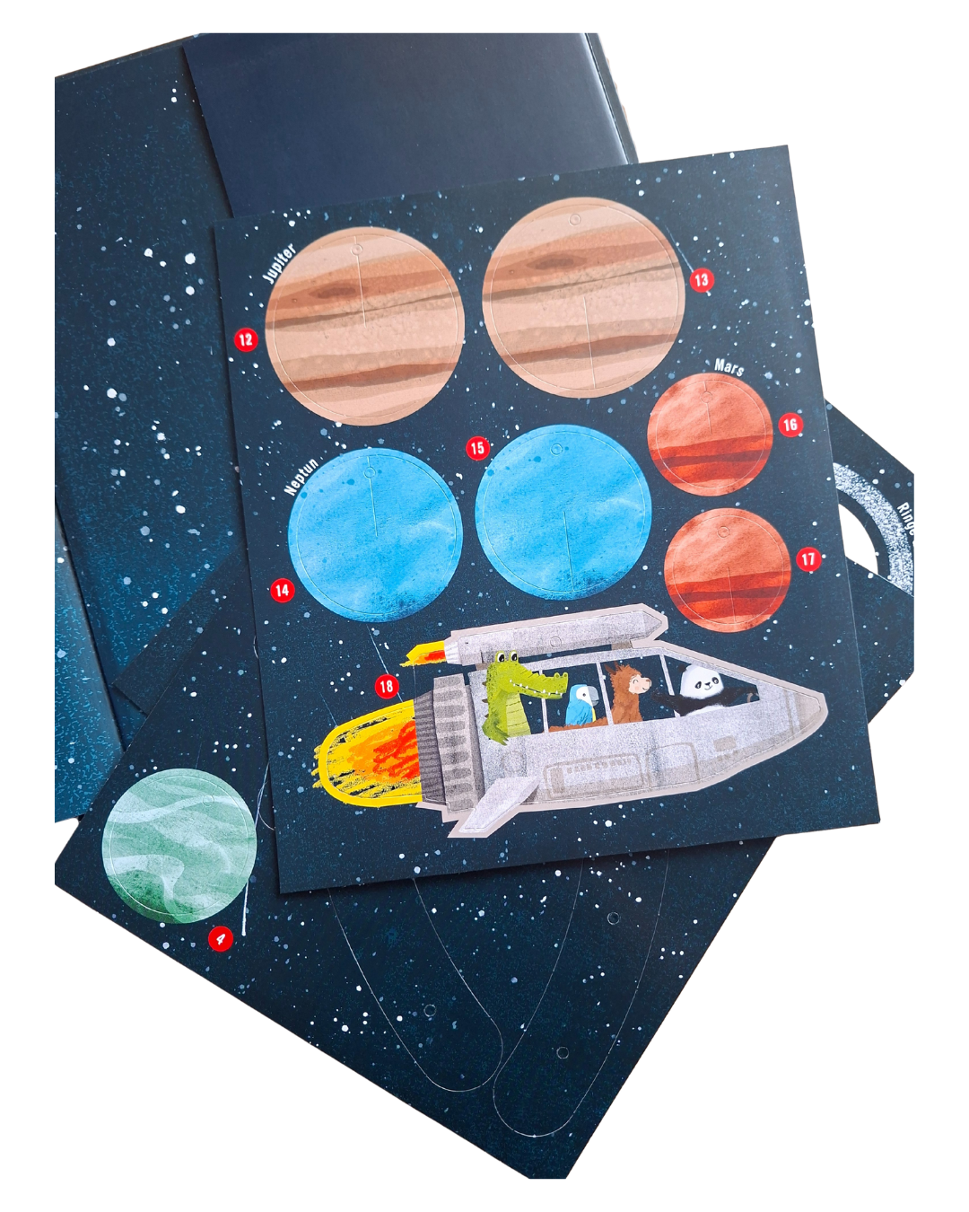 Die Bummelbande im Weltall. Ein Mobile-Buch