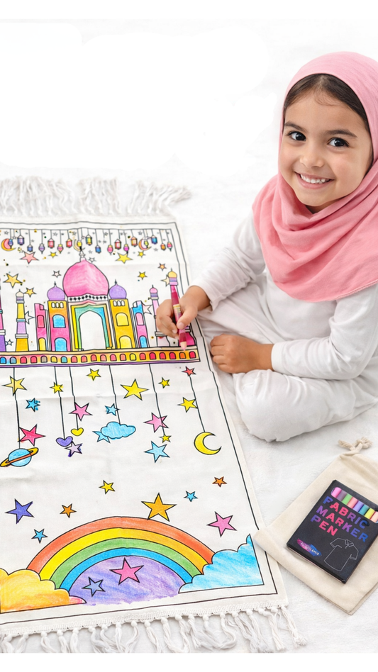 Ausmalbarer Gebetsteppich